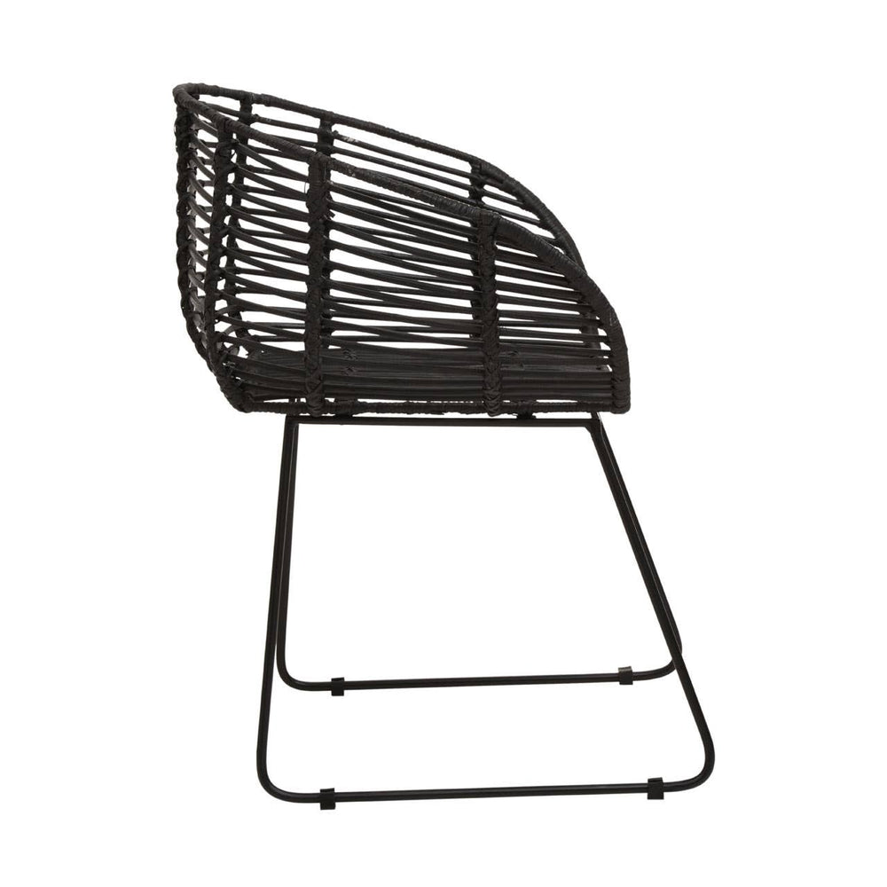 Modern Rattan Armchair