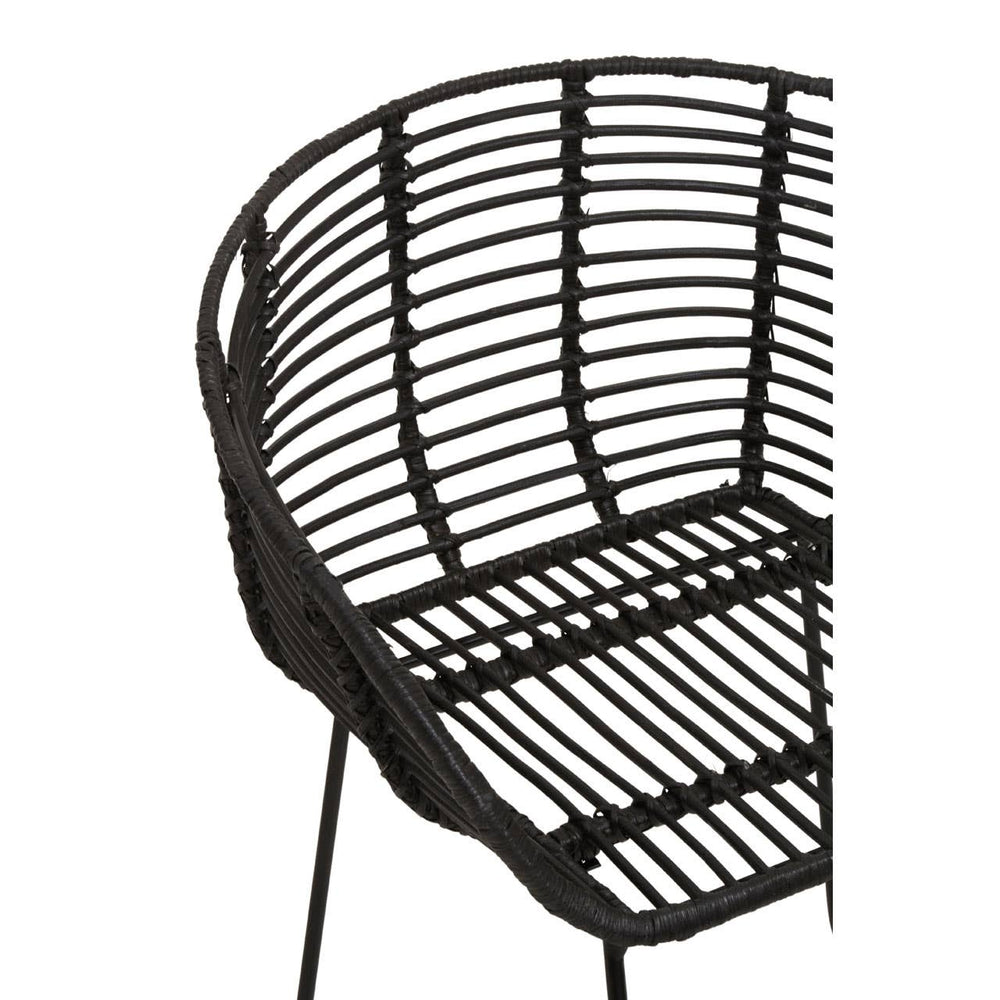 Modern Rattan Armchair