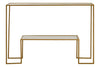 Golden Console Table Duo