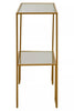 Golden Console Table Duo