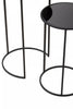 Black Mirrored Plant Stand Set