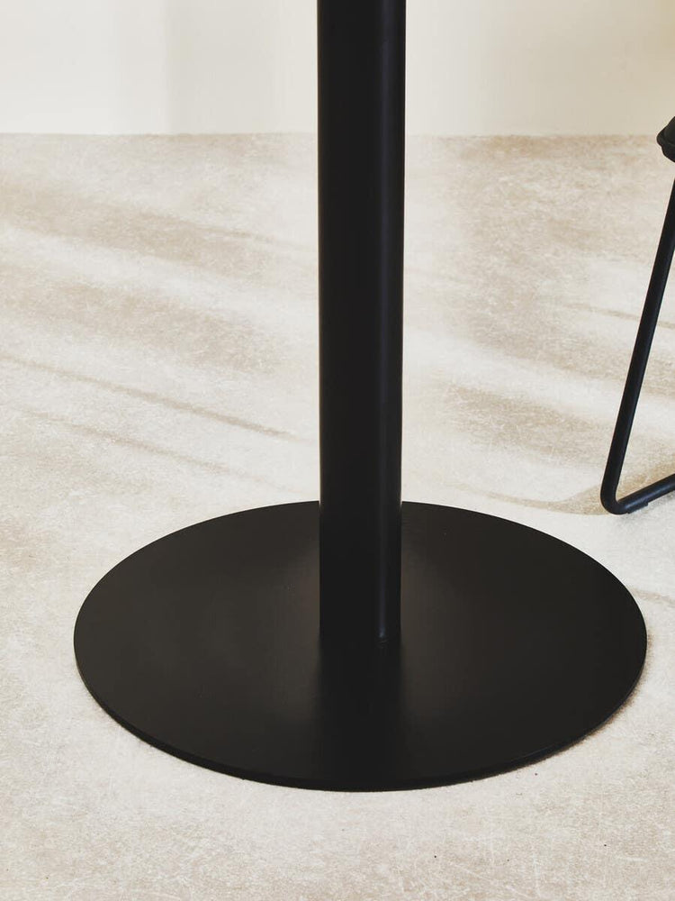 Sleek Black Glass Dining Table