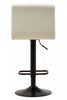 Quilted White Leather Bar Chair