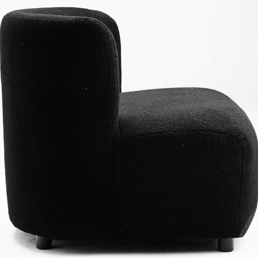 Luxe Black Lounge Chair