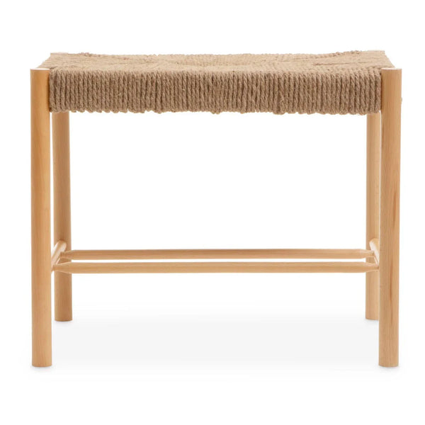 Natural Rope Weave Bench