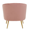 Luxe Pink Velvet Accent Chair