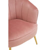 Luxe Pink Velvet Accent Chair