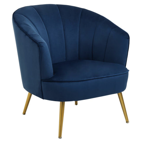 Velvet Midnight Accent Chair