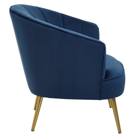 Velvet Midnight Accent Chair