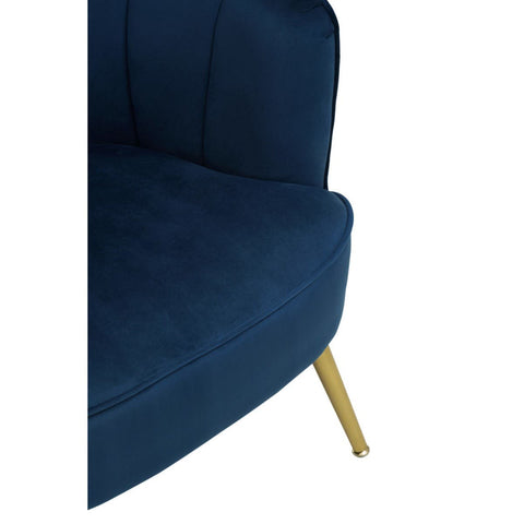 Velvet Midnight Accent Chair