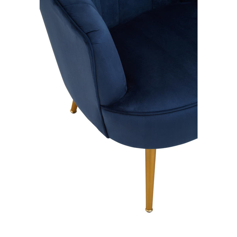 Velvet Midnight Accent Chair