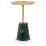 Gold & Green Marble Side
