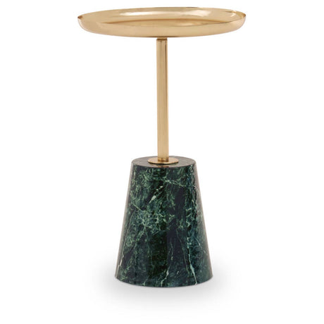 Gold & Green Marble Side