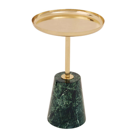 Gold & Green Marble Side