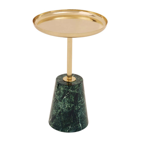 Gold & Green Marble Side