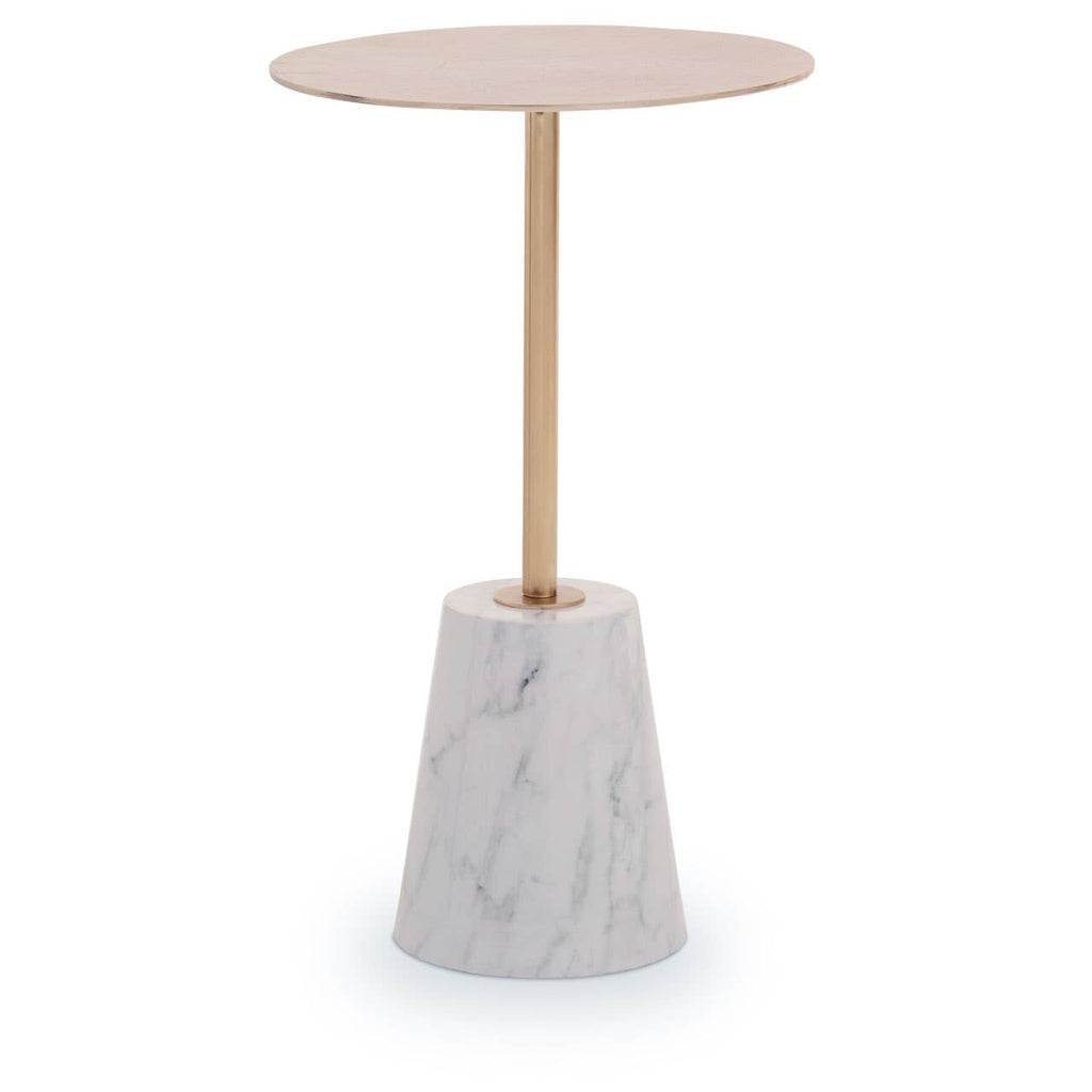 Golden Marble Side Table