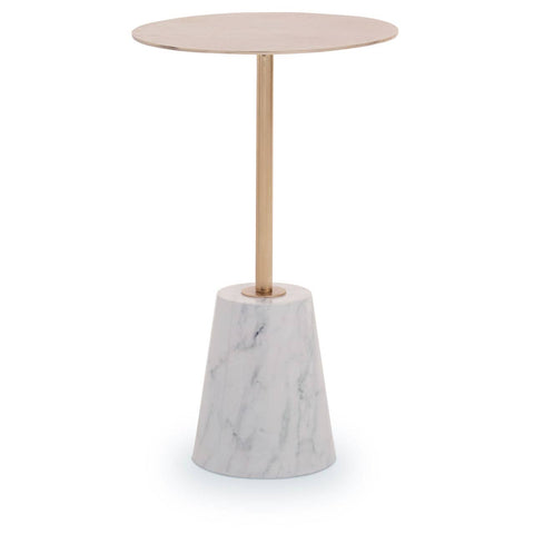 Golden Marble Side Table