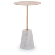 Golden Marble Side Table