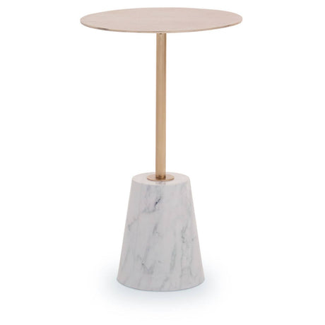 Golden Marble Side Table