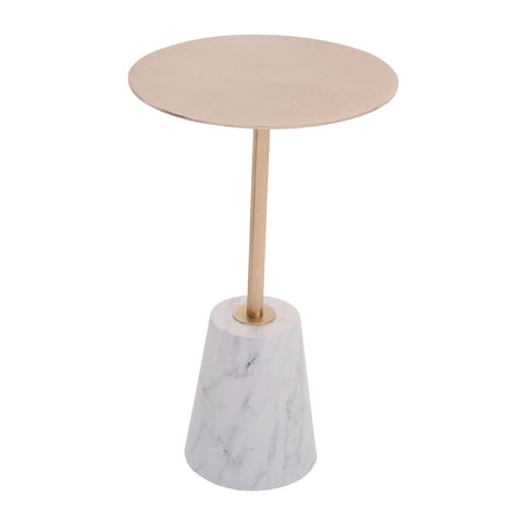 Golden Marble Side Table
