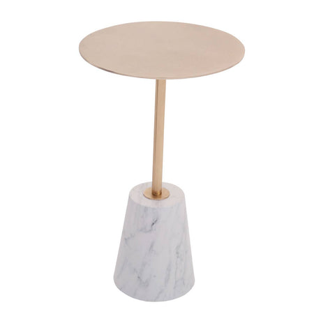 Golden Marble Side Table
