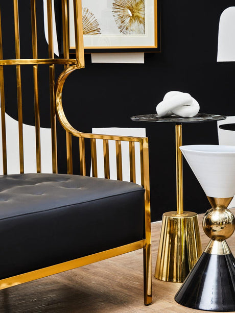 Boho Luxe Marble Side Table