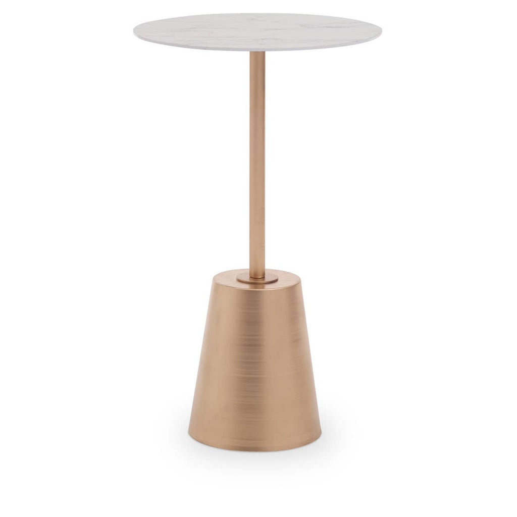 Golden Marble Side Table