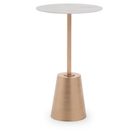 Golden Marble Side Table