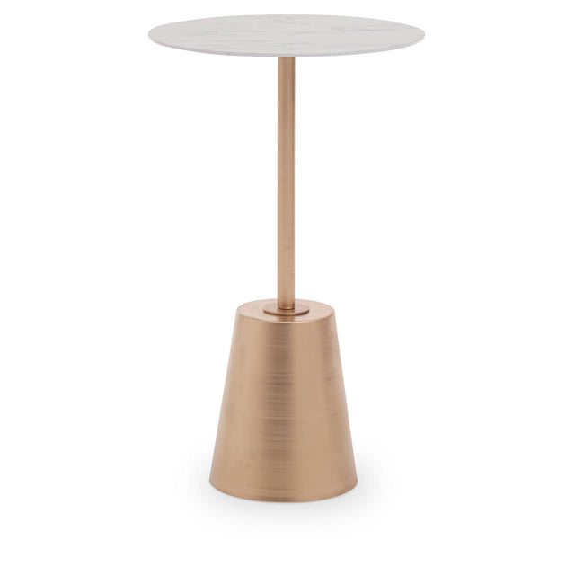 Golden Marble Side Table