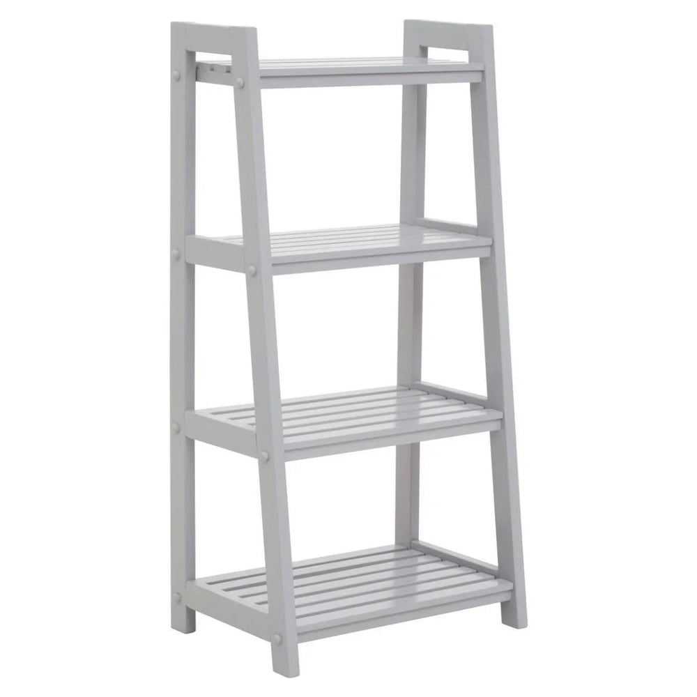 Modern Grey Wood Shelf Unit