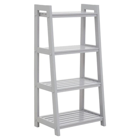 Modern Grey Wood Shelf Unit