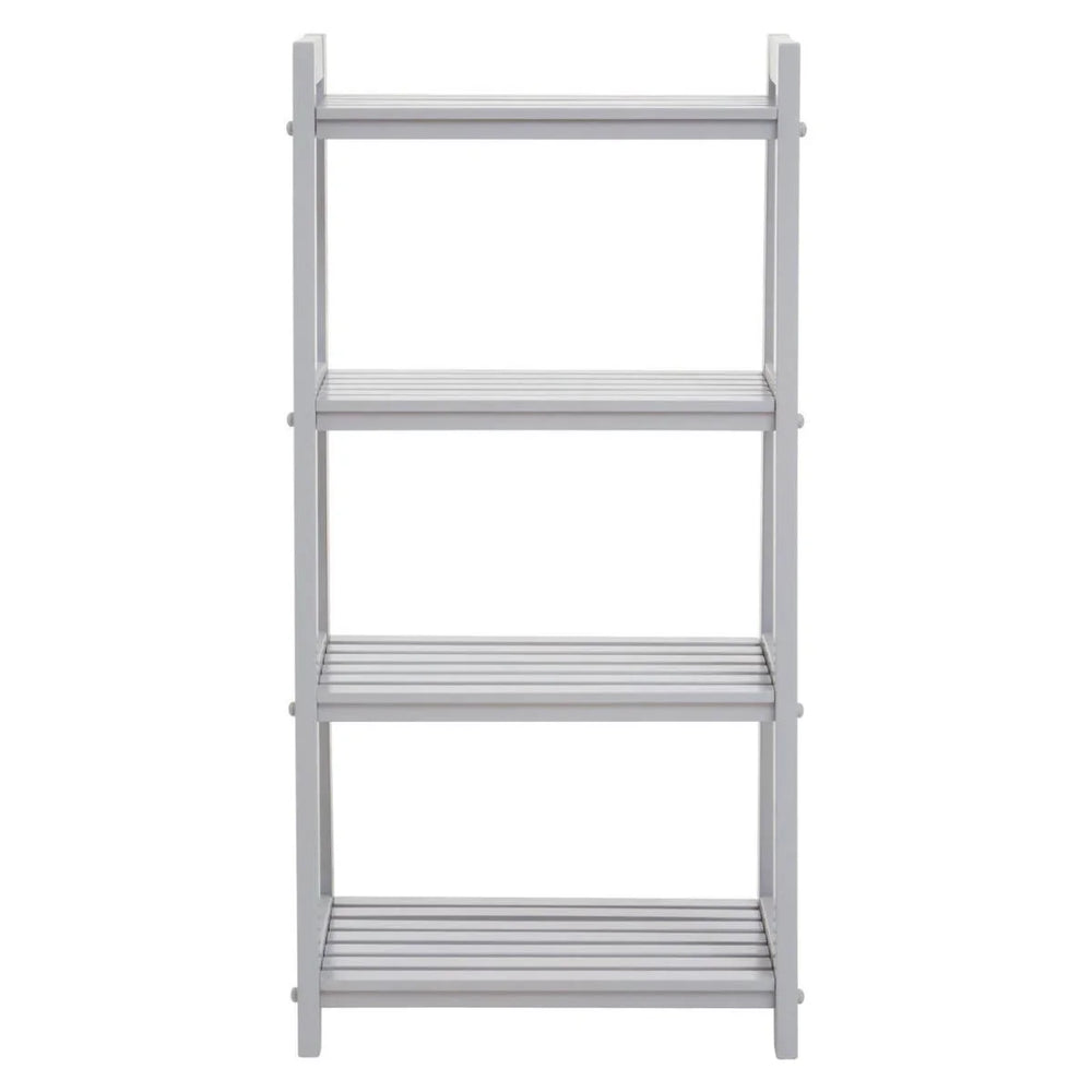 Modern Grey Wood Shelf Unit