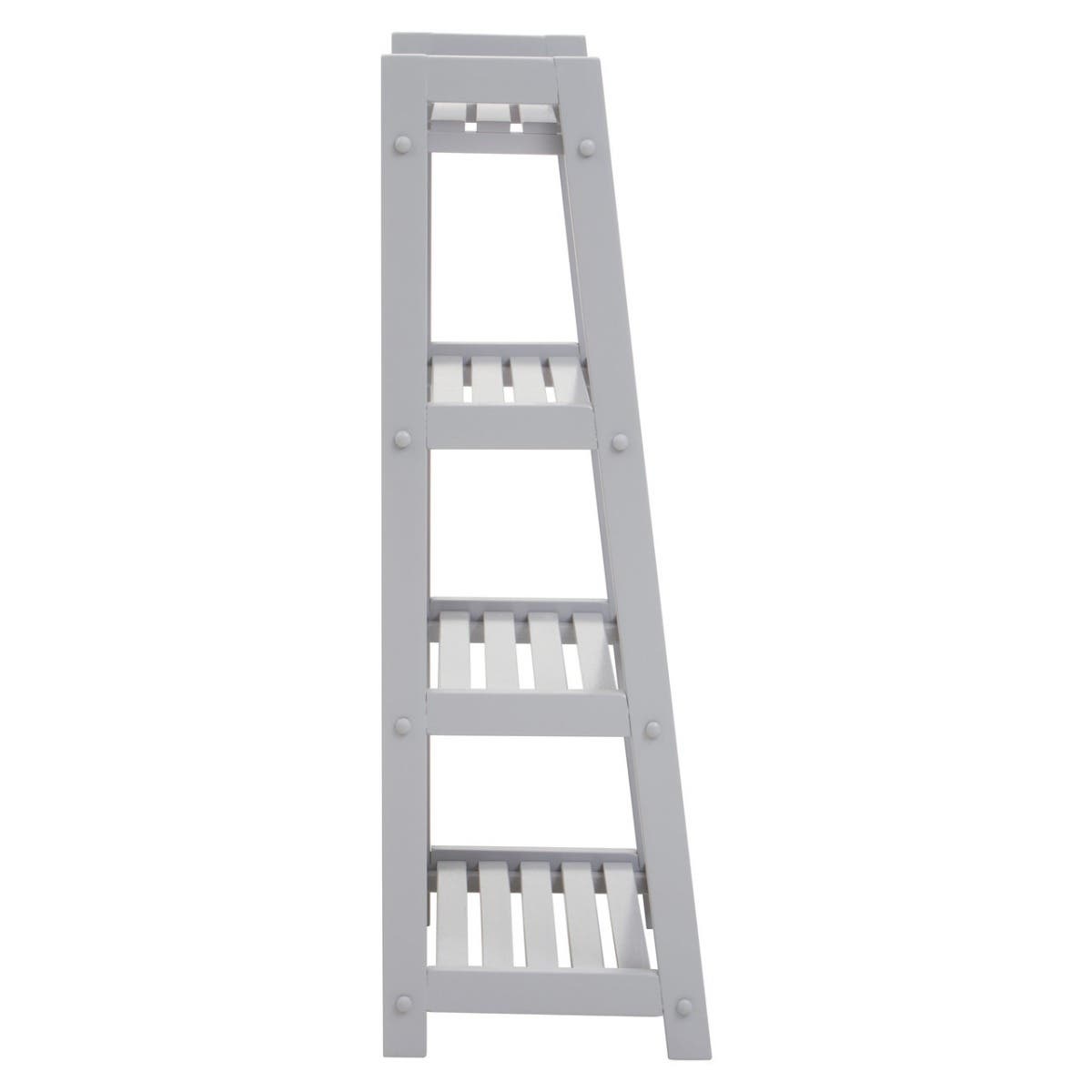 Modern Grey Wood Shelf Unit