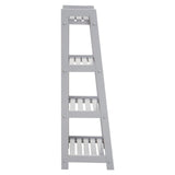 Modern Grey Wood Shelf Unit