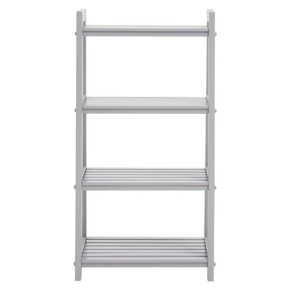 Modern Grey Wood Shelf Unit