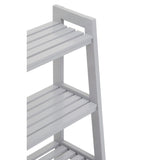 Modern Grey Wood Shelf Unit