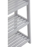 Modern Grey Wood Shelf Unit