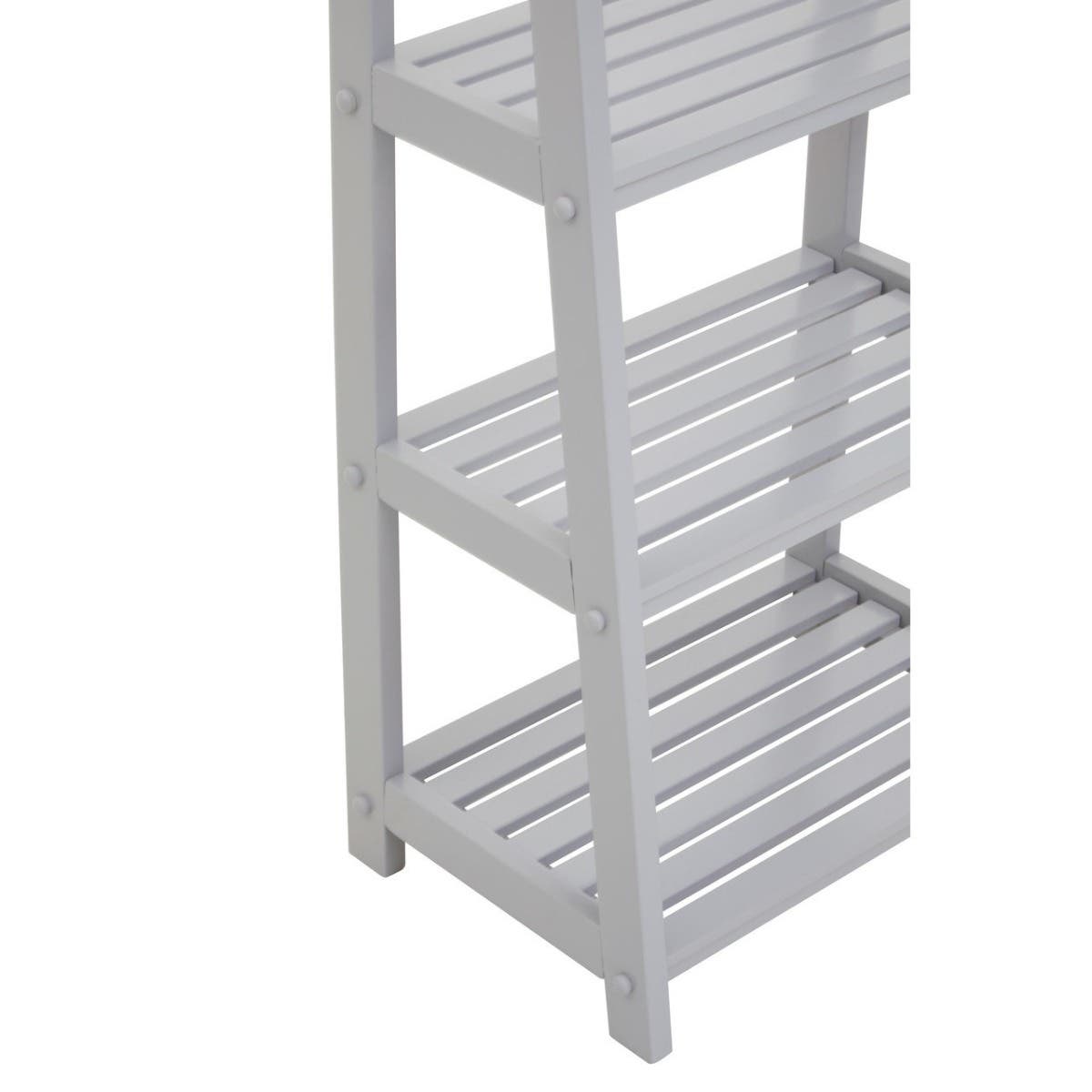 Modern Grey Wood Shelf Unit