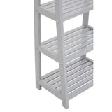 Modern Grey Wood Shelf Unit