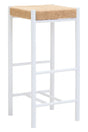 Bandar Natural Rope and White Bar Stool