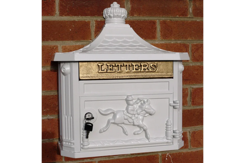 Aluminium Wall Post Box White - 2433