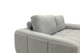Hallie Fabric 2 Seater - Grey Weave