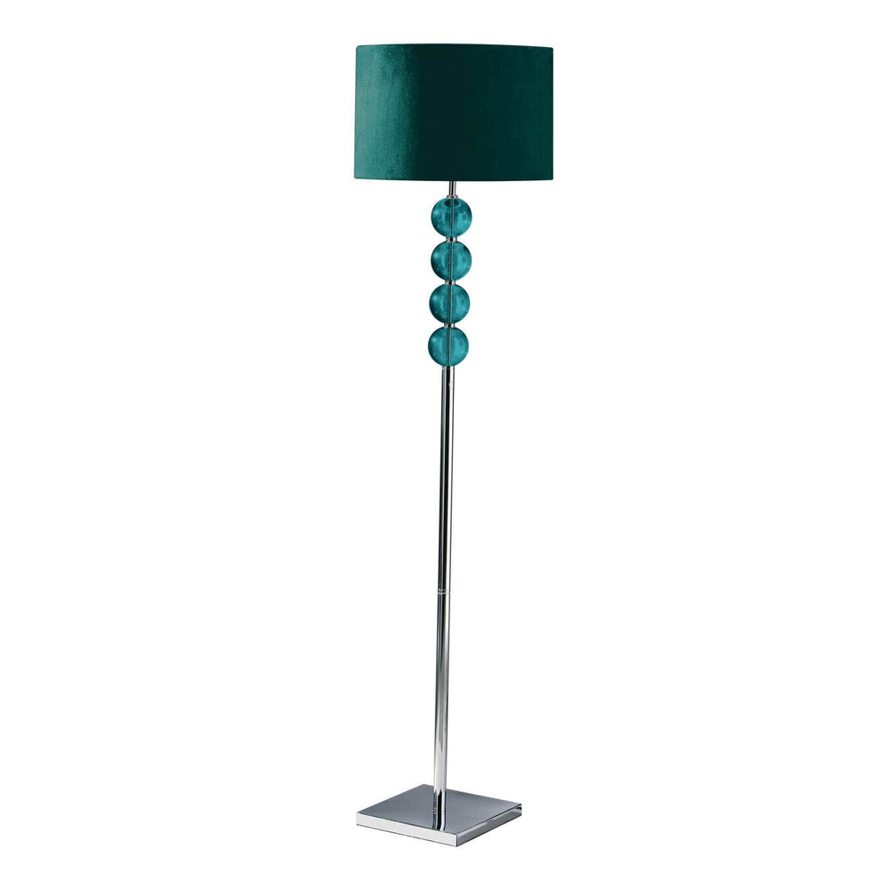 Cozy Teal Floor Lamp