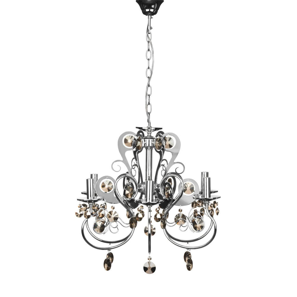 Luxe Crystal Chrome Chandelier