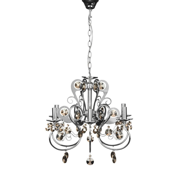 Luxe Crystal Chrome Chandelier