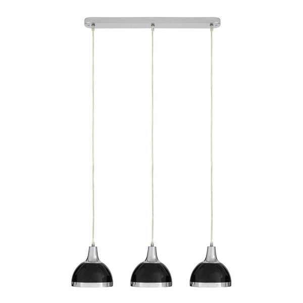 Modern Black Chrome Pendant Light