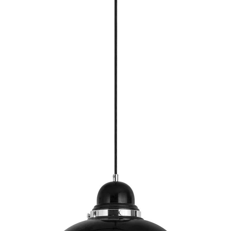 Jasper Black and Chrome Pendant Light