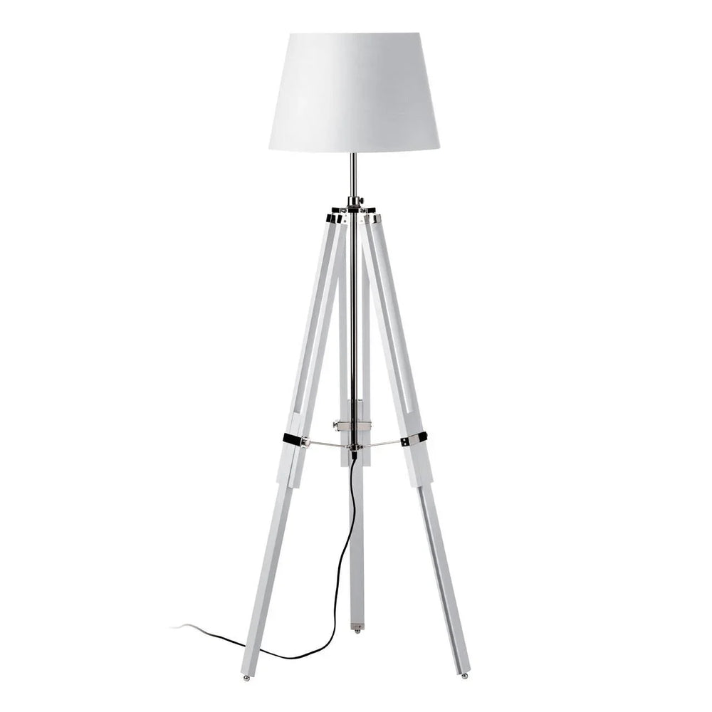 Sleek Chrome Leg Floor Lamp
