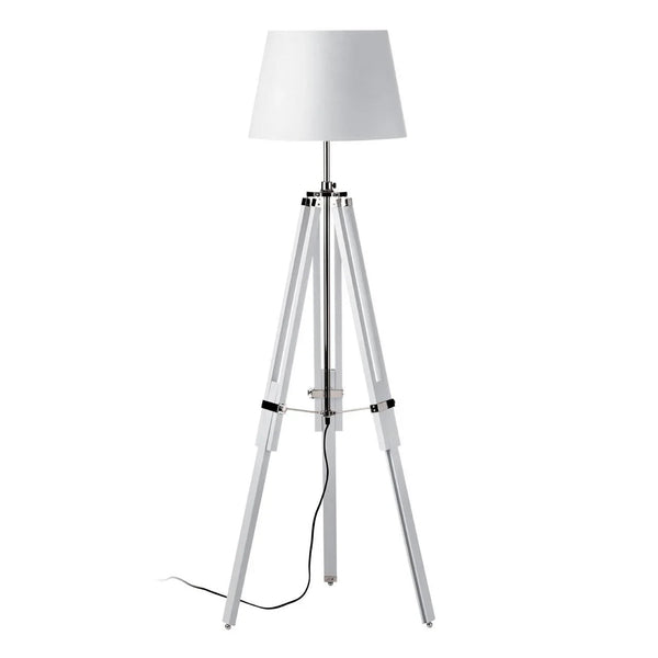 Sleek Chrome Leg Floor Lamp