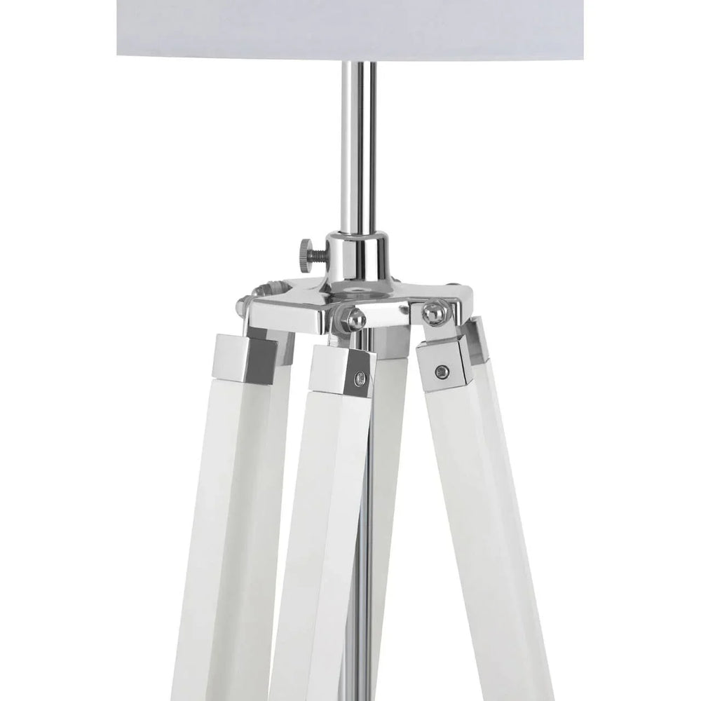 Sleek Chrome Leg Floor Lamp